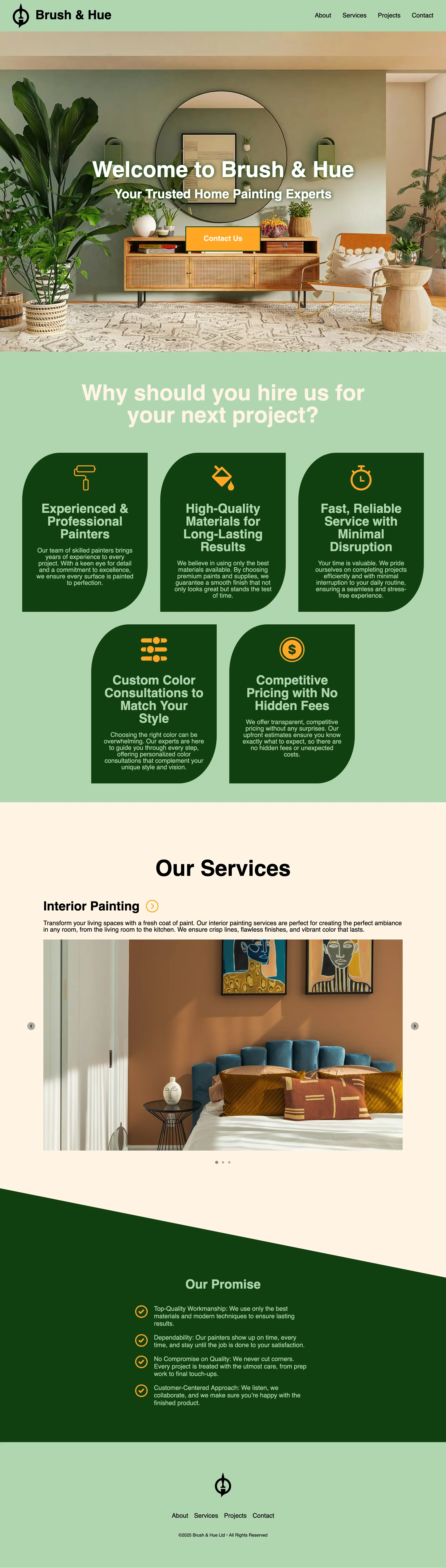 home page
